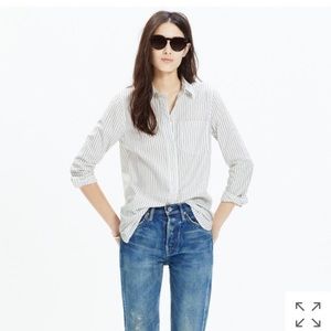 Madewell ex boyfriend tee in stripe